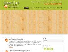 Tablet Screenshot of dancurlhomeinspector.com